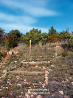 Inicio del camino desde la pista a L'Estall