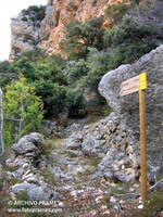 Salida de Montgai por el camino viejo